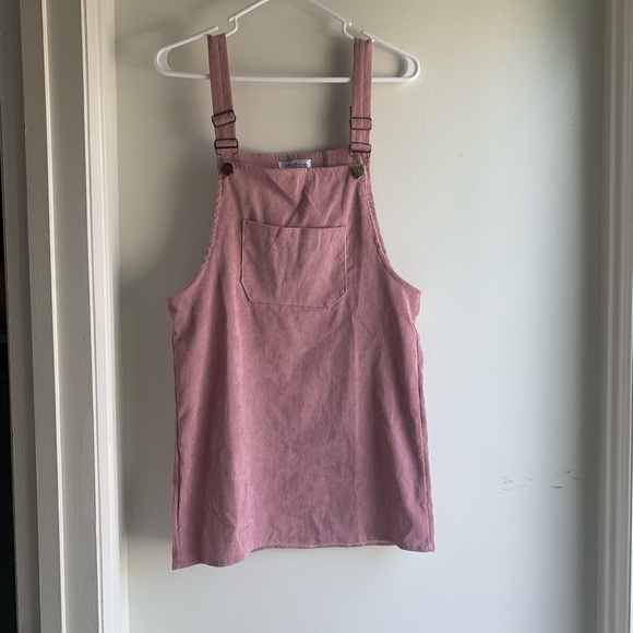 Fashion Dresses & Skirts - Pink Overall Dress